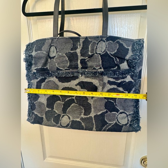 NOT 4sale Kate Spade Sam Blue Denim Floral Shoulder Tote Bag - Picture 10 of 12